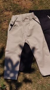 Celana Anak Chino Pants Laki-laki Cream dan Hitam 3-4 Tahun | Bahan Chinos Scotch Premium