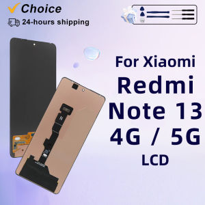 New AMOLED Display For Xiaomi Redmi Note 13 LCD Display Touch Screen Digitizer For Redmi Note 13 4G/5G LCD Display Replacement