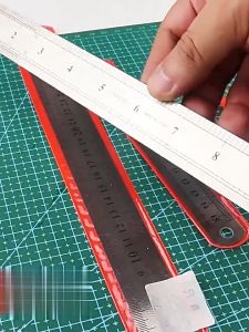 Satu Keluarga Penggaris Besi 30CM A107 Penggaris 15CM Stainless Steel Perlengkapan Sekolah Serbaguna