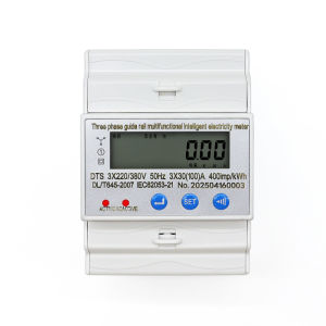 เครื่องวัดพลังงานไฟฟ้าอเนกประสงค์แบบสามเฟส RS485โวลต์ความถี่4วัตต์ใช้พลังงานเครื่องวัดพลังงานจอ LCD