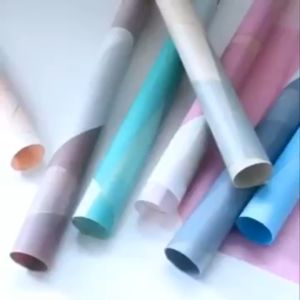 Better Home- 5 LEMBAR Wrapping Flower Paper Garis Abstrak Waterproof Cellophane Abstract Line EMYAJ