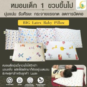 หมอนยางพาราสำหรับเด็ก 1 ขวบขึ้นไป (LAPIN) (ลายใหม่) ผ่านมาตรฐาน