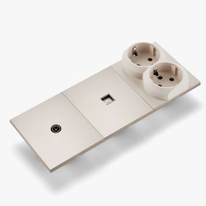 Skin Sensation 1 Socket Computer 1 Socket TV Embedded Skin Feel Paint Power Sockets Integrated Panel DIY Combination Embedded