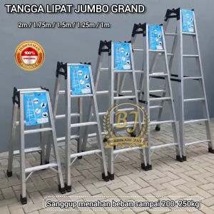 Tangga Lipat Alumunium Super Jumbo Tipe Grand / 2m / 1.75m / 1.5m / 1.25m / 1m