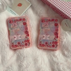 6in1 Kotak Softlens Flower Premium Bunga Case Acrylic Kotak Softlens Transparan isi 6 in 1 / Tempat Soflens 6in1 Flower Case Transparant Softlen / Travel Kit Mini Karakter