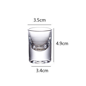 4pcs/1pcs Glasses Set 15ml/30ml/80ml/120ml Shot Glass Thickened Bottom Small Cups Transparent Tumblers for Scotch Bourbon Voldka