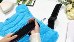 Extra Large Back and Shoulder Ice Pack Wrap Reusable Gel Cold Hot Pack with Dual-Sided Fabric and Adjustable Straps for Upper Back Pain Relief