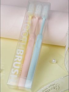 เซ็ตแปรงสีฟัน สีพาสเทล ราคาที่ถูกต้อง 1 กล่อง 3 ชิ้น (เซ็ตแปลงสีฟัน)