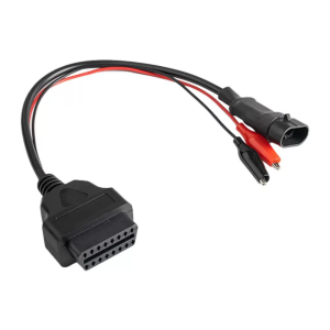 For Fiat/Alfa/Lancia 3 Pin to 16 Pin OBD OBD2 Connector Adapter Auto Car Cable For Fiat 3pin Female Diagnostic Cable