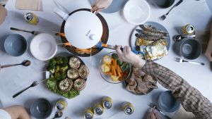 KITH Smokeless Mini BBQ - Knob Control | 99.9% Smokeless | Patented 360° Auto-Rotate Grill Pan | 30cm Compact (SBG-MINI-W1) Tiny Grill Mini Grills Miniature Charcoal Grill - Lazada