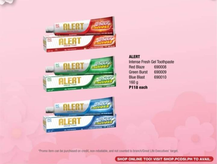 Alert Intense Fresh Gel Toothpaste 160g | Lazada PH