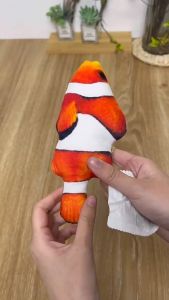 BABYPET ของเล่นแมว ตูนน้ำปลา ตูนน้ำตูนที่ดิ้นไม่ได้ ตูนน้ำสีสันสดใส ของเล่นแมว ปลาน้อย