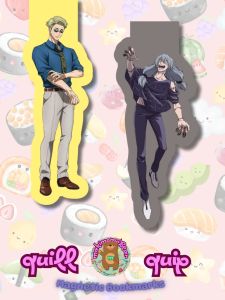 Quill Quip Modern Bookmark featuring Jujutsu Kaisen Characters - Pack of 2
