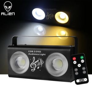 ALIEN | Đèn Sân Khấu COB 2 Trong 1 ALIEN 2 EYE Đèn Disco DJ Ánh Sáng Trắng Ấm Đèn Strobe Đèn Blinder Đèn Wash Hoạt Động Theo Âm Thanh Dành Cho Club Khiêu Vũ Đám Cưới