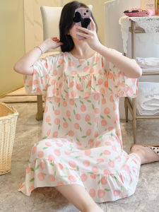 KASIHAN | Cool Cotton Cheongsam Dress Loose Ruffle Anti-embossing