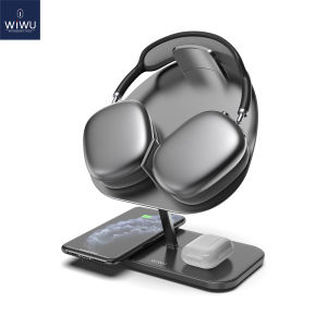 WiWU Multifunction Stand for Airpods Max with Wireless Charging Auto-sleep Support Wireless Charger