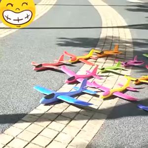 50CM Big Foam Plane Glider Hand Throw Airplane Light Inertial EPP Bubble Planes Outdoor Launch Toys Gift