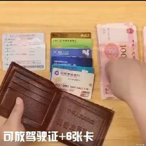 New mens wallet Casual Short Bifold PU Leather Wallet Credit ID Card Holder Clutch Business Slim Purse Dompet Lelaki