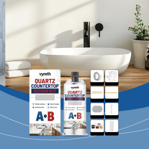 Quartz-Countertop Repair Kit Easy DIY in Minutes Quick-Drying Quartz-Chip Repair Kit for Edge Chips Cracks Tiles Repair Filler