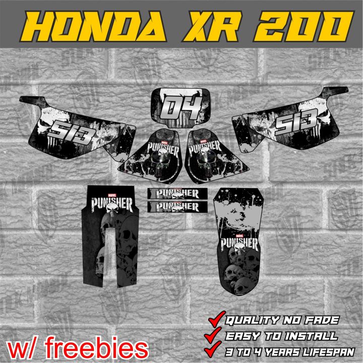 Honda XR 200 decals stickers, laminated Lazada PH
