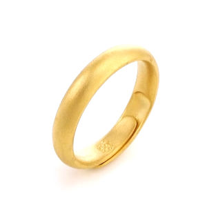 Chow Sang Sang 周生生 999.9 24K Pure Gold Cultural Blessings Adjustable Ring for Women & Men 91203R Price-by-Weight
