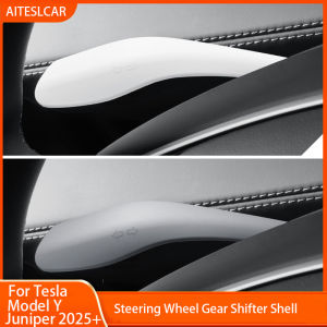 For Tesla Model Y Juniper 2025 Gear Shift Cover Steering Lever Handle Protection Shifter Shell Shift Knob Cover Car Accessories