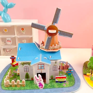 JoyToy DIY Mainan Puzzle 3D Paper HOUSE Maina Puzzle Edukasi