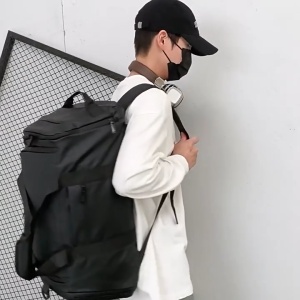 Fitness bag dry-wet separate independent compartment hand-held sports training bag water-resistant multi-functional travel bag