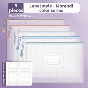 GLUECHEE | Transparent Document Organizer File Bag Student Use
