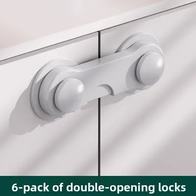 BULUTU | Child Safety Locks Anti-Squeeze Protection for Drawers Cabinet Doors Refrigerator and Windows