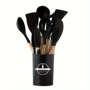 Heat-Resistant Non-Stick Silicone Cooking Set 12 Pcs