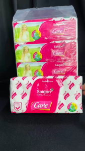 Combo 12 Bịch Khăn Giấy Rút Softpack Saigon Care 18 Tờ x2 Lớp Mềm Mịn Không Bụi Siêu Thấm Hút