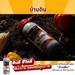 (พร้อมส่ง) Bhandin บ้านดิน สารปรับปรุงสภาพดิน จุลินทรีย์บำรุงดิน ช่วยปรับความเป็นกรดด่างของดิน เติมสารอาหารให้ดิน ป้องกันเชื้อรา ขนาด 500ml. จำนวน 7 ขวด
