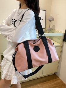 กระเป๋าเดินทางความจุขนาดใหญ่สำหรับผู้หญิง กระเป๋าใส่ของแบบพกพา น้ำหนักเบา กันน้ำ กระเป๋าเดินทางสำหรับเดินทางระยะสั้น กระเป๋าใส่ของคลุมท้อง