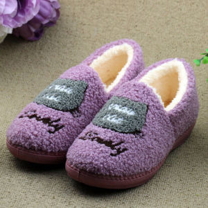 Dép Cotton Đế Phẳng Đế Mềm Chống Trượt Cho Bà Bầu Sau Sinh Mùa Đông Ấm Áp Đế Bằng Đế Cao Su Đế Phẳng Đế Mềm