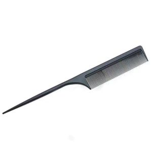 Mens Flat Head Carbon Steel Anti-Long-Hair Professional Hairdressing Comb