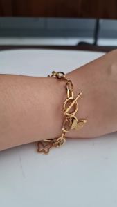 Gelang Titanium Rante Kupu-Kupu: Model Perhiasan Fashion Kualitas Premium