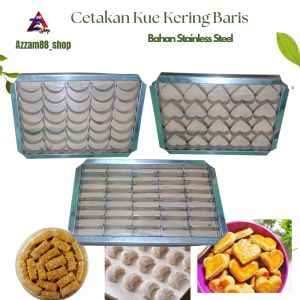 Cetakan Kue Kering Cookies Cutter Kastengel Stainless Steel Model Baris