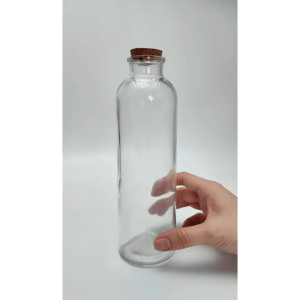 Combo 6 Chai Thủy Tinh Tròn Nút Gỗ Bần Đựng Thức Uống  - Dung Tích 500ml [CTT001]