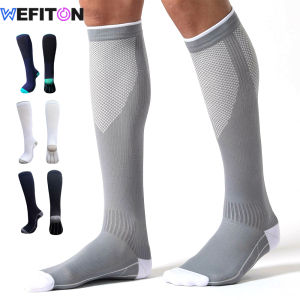 WEFITON 1Pair Compression Socks for Women and Men 20-30mmHg-Circulation Support Socks - for Running AthleticFlight Sock，Sports