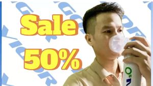 Bình thở oxy mini thể tích 1 lít cung cấp tới 14 lít khí nén tinh khiết trên 996% đạt tiêu chuẩn ISO