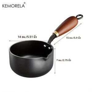 หม้อต้มนม 1 ชิ้น พร้อมฝาปิดและไม่มีฝาปิด มีหูจับ ใช้ได้กับเตาแม่เหล็กไฟฟ้า ใช้ต้มน้ำและทำซุป ต้มบะหมี่