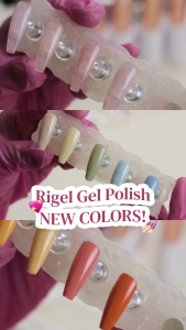 RIGEL - Gel Kuku Rubber Base 15ml RB01– RB12 | Mengisi Permukaan Kuku yang Tidak Rata