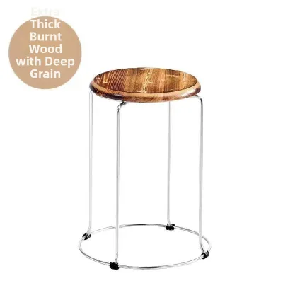 TENGYAGAO | Durable Round Metal Stool