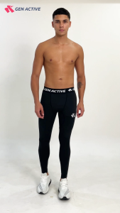 GEN ACTIVE Celana Legging Olahraga Pria Celana Leging Cowok Panjang Baselayer Sport Running Fitness