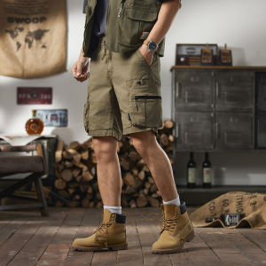 Summer Outdoor Mens Workwear Shorts Loose Fit Five-Pocket Casual Trousers Fashionable American Brand Youth City Style