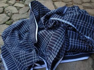 Kain tenun Baduy Nama motif Suatsongket ukuran 100x200cm tenun lokal