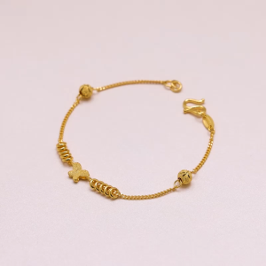 Chow Sang Sang 周生生 999.9 24K Pure Gold Essence Butterfly Bracelet for Women 17cm 50737B Price-by-Weight 4.86g Gold