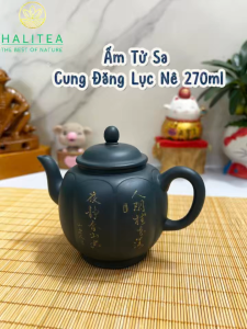 Ấm Tử Sa Cung Đăng Lục Nê 270ml
