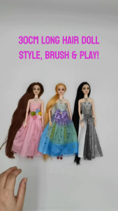 30CM Super Long Hair 11-Inch Fashion Doll – Pretty Girl Series - Barbie OEM - Gift for Girls
